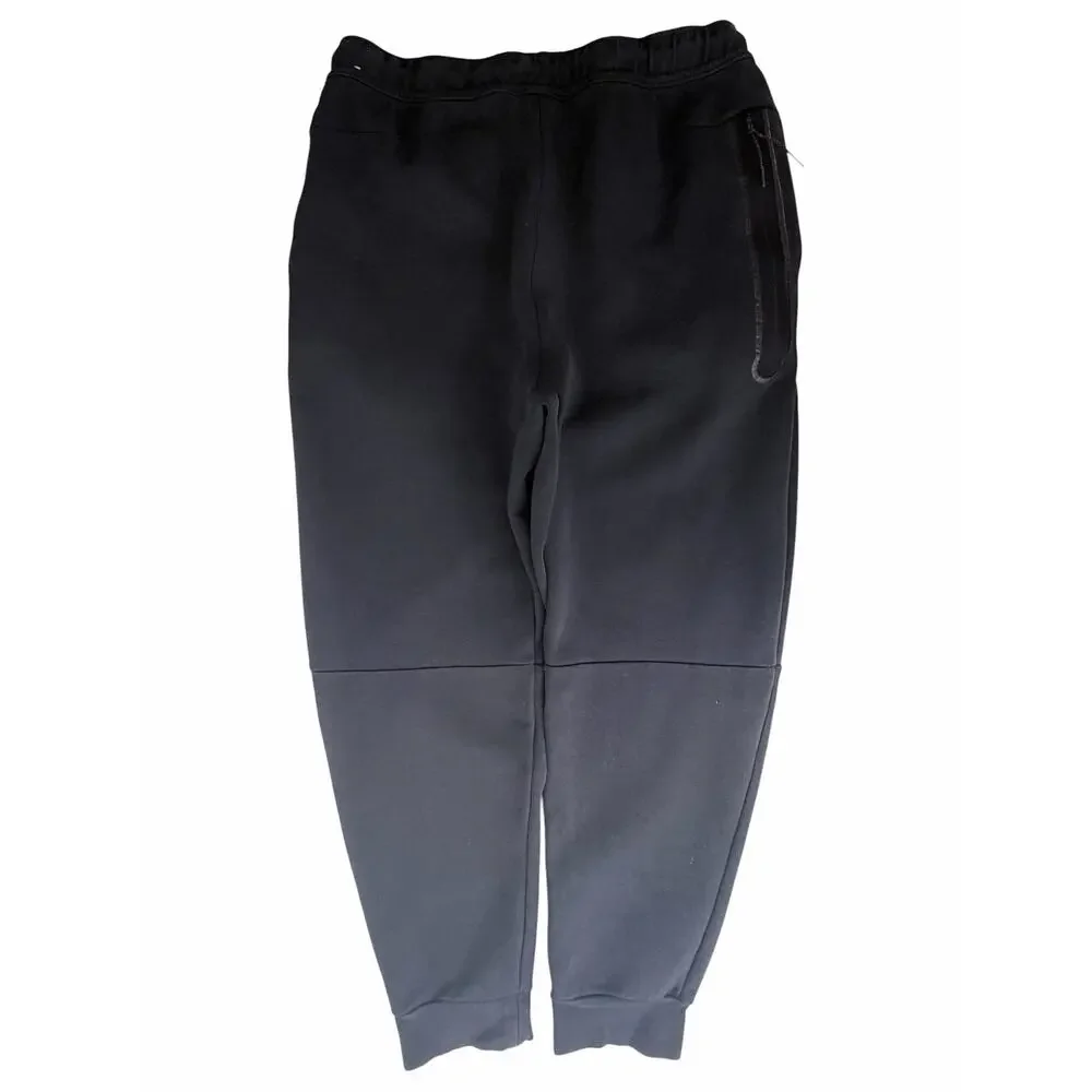 Nike Mens Large Black Jogger Pants Athletic Tapered Swoosh